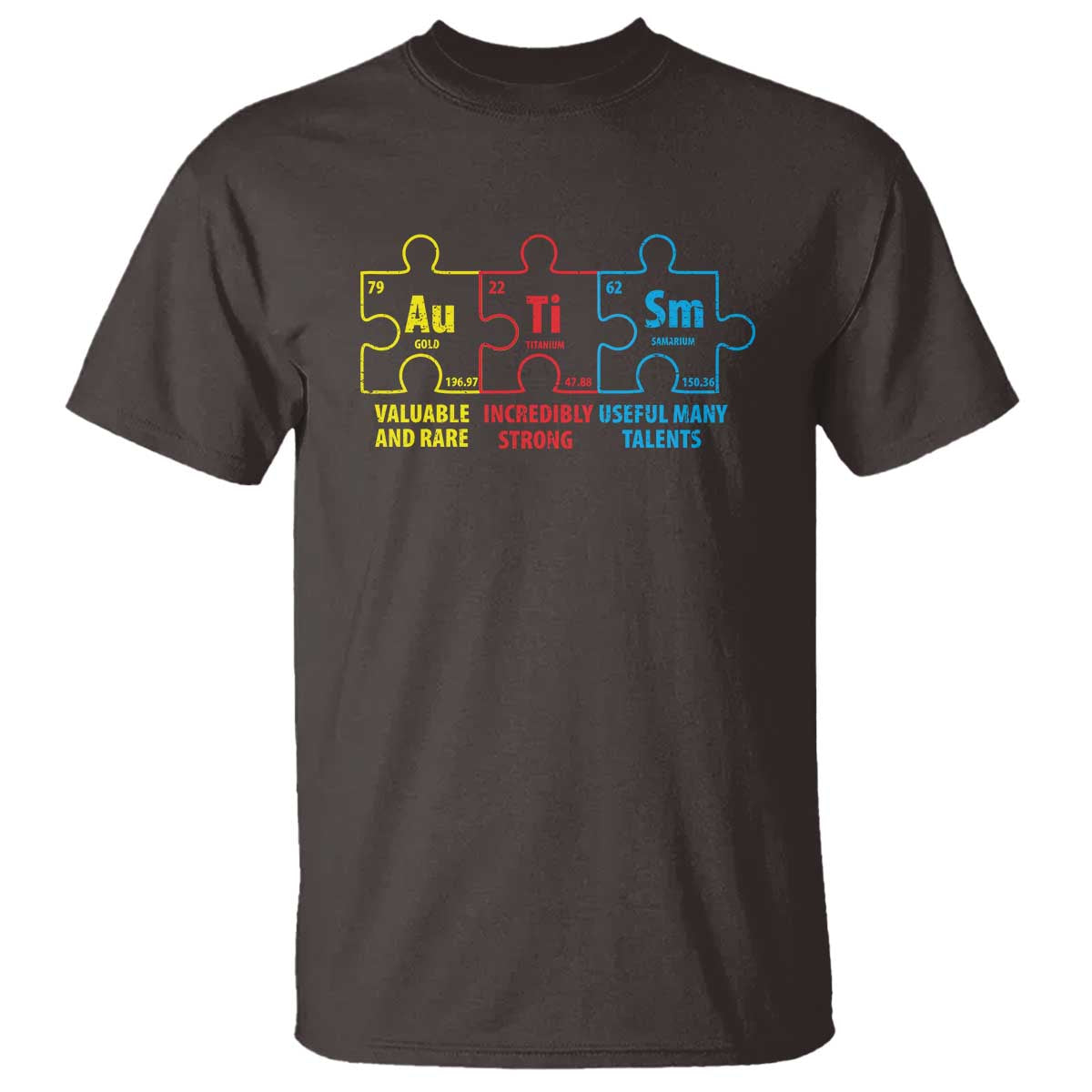 Autism Awareness T Shirt Elements Periodic Table ASD