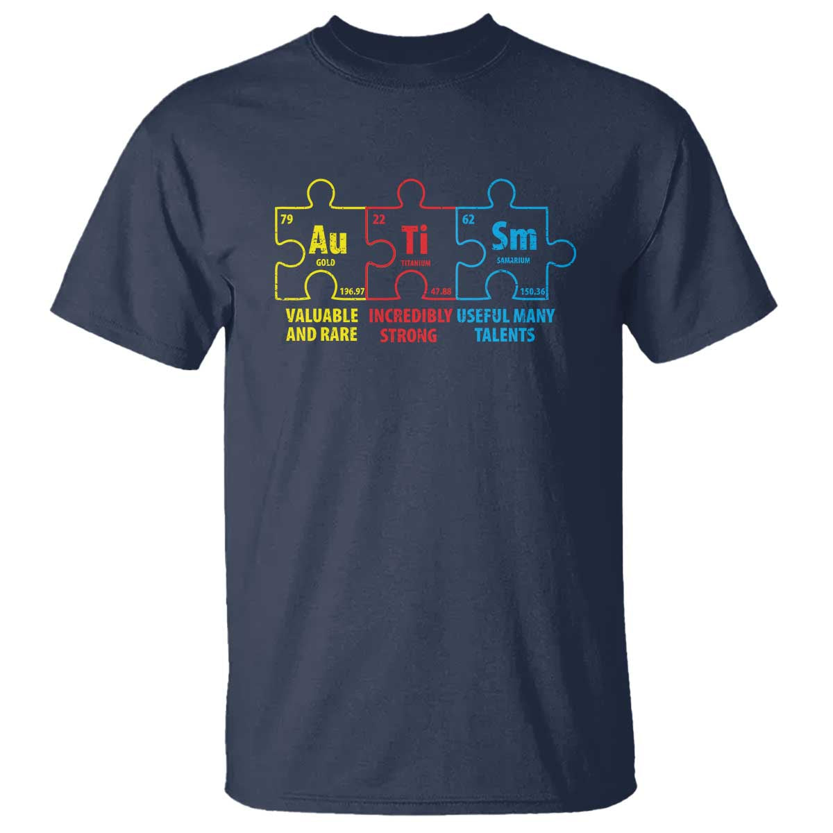 Autism Awareness T Shirt Elements Periodic Table ASD