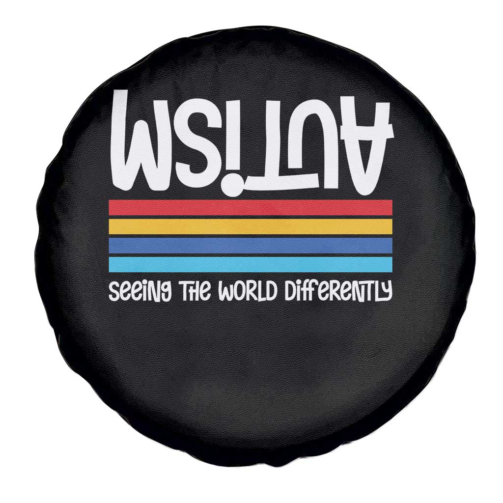 Autism Awareness Spare Tire Cover Seeing the World Differently ASD Month Support