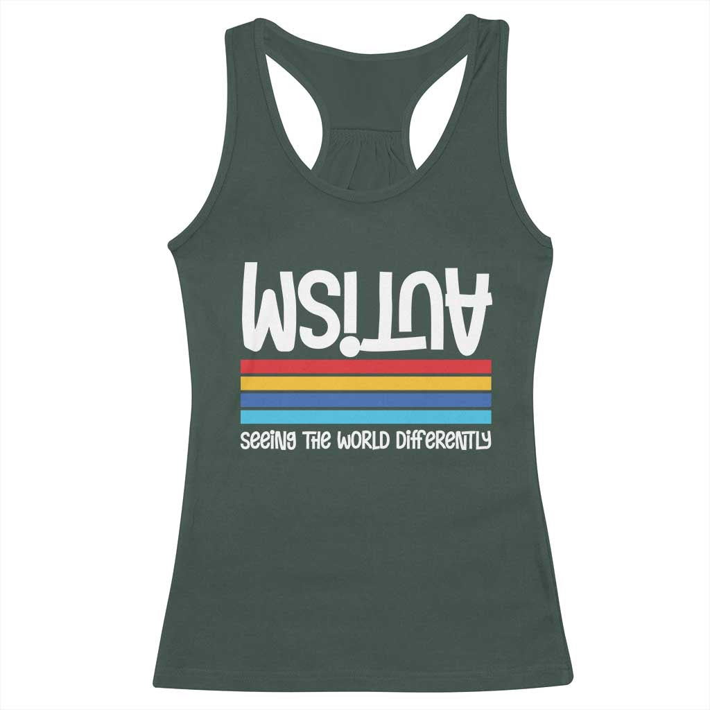 Autism Awareness Racerback Tank Top Seeing the World Differently ASD Month Support