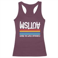 Autism Awareness Racerback Tank Top Seeing the World Differently ASD Month Support