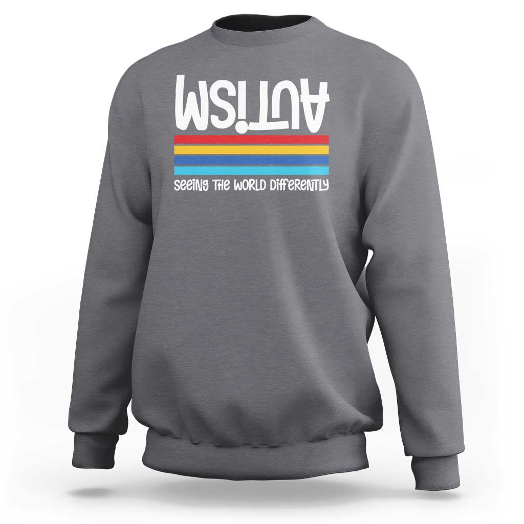 Autism Awareness Sweatshirt Seeing the World Differently ASD Month Support