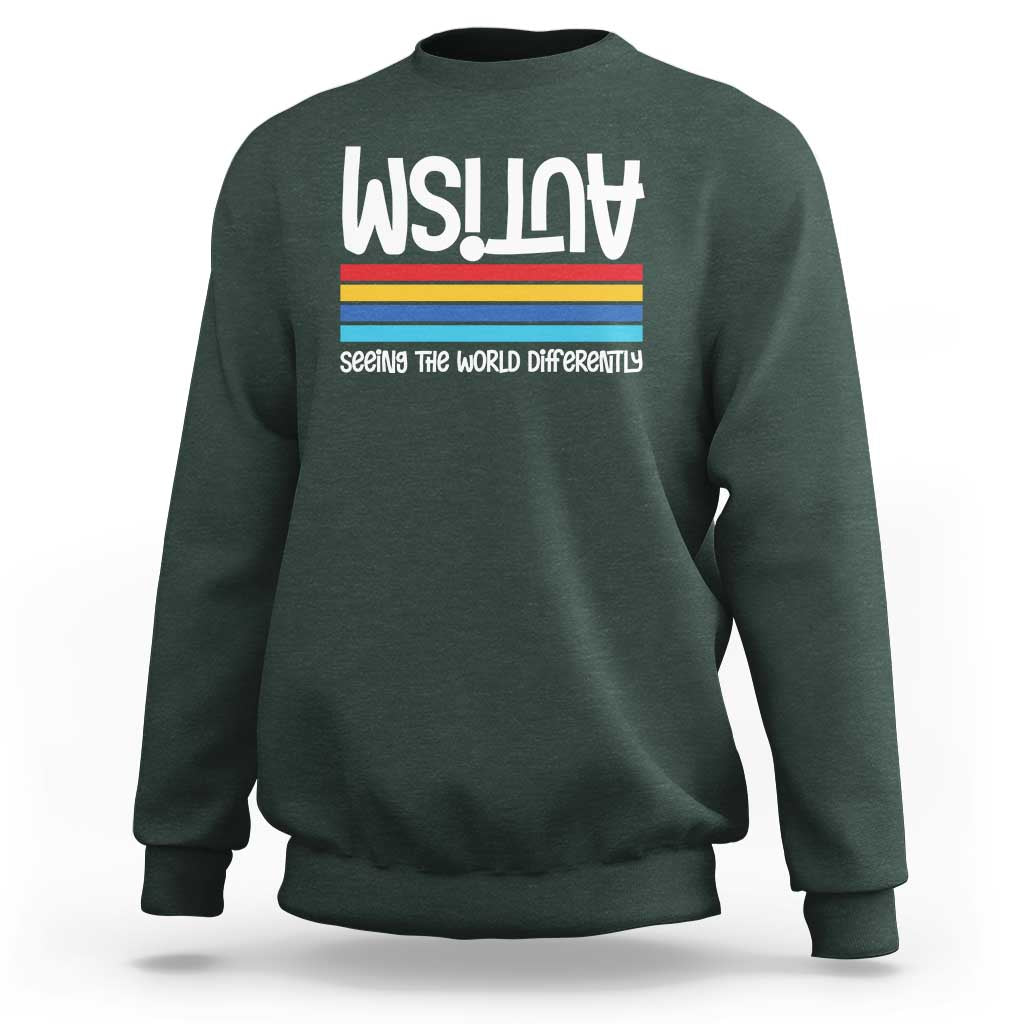 Autism Awareness Sweatshirt Seeing the World Differently ASD Month Support