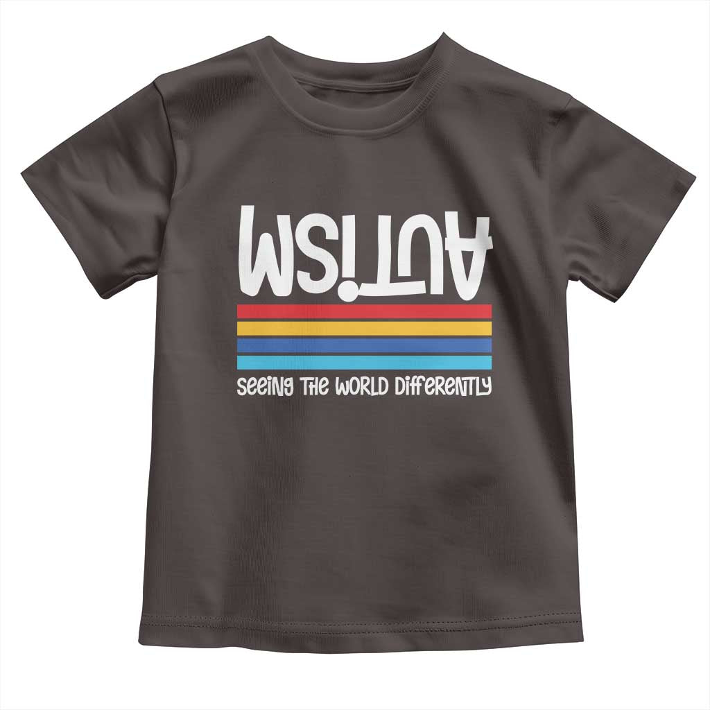Autism Awareness Toddler T Shirt Seeing the World Differently ASD Month Support
