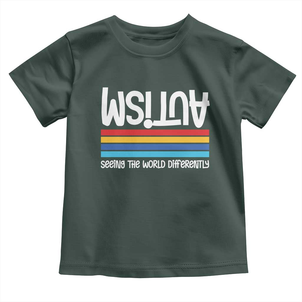 Autism Awareness Toddler T Shirt Seeing the World Differently ASD Month Support