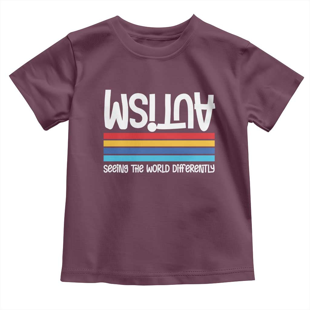 Autism Awareness Toddler T Shirt Seeing the World Differently ASD Month Support