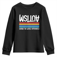 Autism Awareness Youth Sweatshirt Seeing the World Differently ASD Month Support