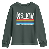 Autism Awareness Youth Sweatshirt Seeing the World Differently ASD Month Support