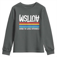 Autism Awareness Youth Sweatshirt Seeing the World Differently ASD Month Support