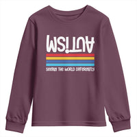 Autism Awareness Youth Sweatshirt Seeing the World Differently ASD Month Support