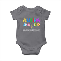 Autism Awareness Baby Onesie Seeing the World Differently ASD Cute Puzzle Pieces Owl