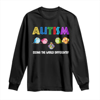 Autism Awareness Long Sleeve Shirt Seeing the World Differently ASD Cute Puzzle Pieces Owl