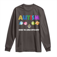 Autism Awareness Long Sleeve Shirt Seeing the World Differently ASD Cute Puzzle Pieces Owl