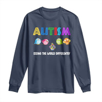 Autism Awareness Long Sleeve Shirt Seeing the World Differently ASD Cute Puzzle Pieces Owl