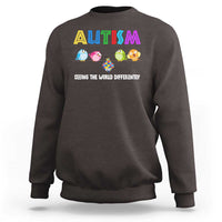 Autism Awareness Sweatshirt Seeing the World Differently ASD Cute Puzzle Pieces Owl