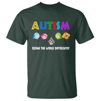 Autism Awareness T Shirt Seeing the World Differently ASD Cute Puzzle Pieces Owl