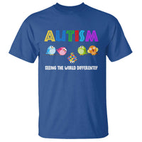 Autism Awareness T Shirt Seeing the World Differently ASD Cute Puzzle Pieces Owl