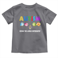 Autism Awareness Toddler T Shirt Seeing the World Differently ASD Cute Puzzle Pieces Owl