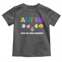 Autism Awareness Toddler T Shirt Seeing the World Differently ASD Cute Puzzle Pieces Owl