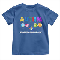 Autism Awareness Toddler T Shirt Seeing the World Differently ASD Cute Puzzle Pieces Owl