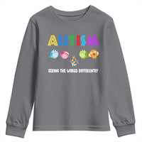 Autism Awareness Youth Sweatshirt Seeing the World Differently ASD Cute Puzzle Pieces Owl