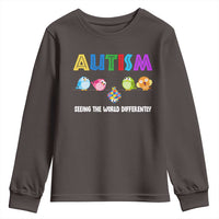 Autism Awareness Youth Sweatshirt Seeing the World Differently ASD Cute Puzzle Pieces Owl