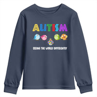 Autism Awareness Youth Sweatshirt Seeing the World Differently ASD Cute Puzzle Pieces Owl