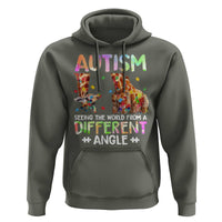 Autism Awareness Giraffe Hoodie Seeing The World Differently ASD