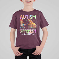 Autism Awareness Giraffe T Shirt For Kid Seeing The World Differently ASD