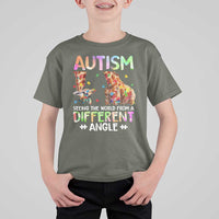 Autism Awareness Giraffe T Shirt For Kid Seeing The World Differently ASD