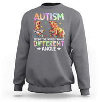 Autism Awareness Giraffe Sweatshirt Seeing The World Differently ASD