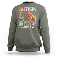 Autism Awareness Giraffe Sweatshirt Seeing The World Differently ASD