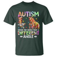 Autism Awareness Giraffe T Shirt Seeing The World Differently ASD