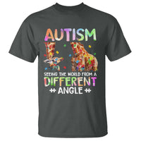Autism Awareness Giraffe T Shirt Seeing The World Differently ASD