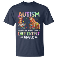Autism Awareness Giraffe T Shirt Seeing The World Differently ASD