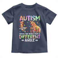 Autism Awareness Giraffe Toddler T Shirt Seeing The World Differently ASD