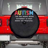 Autism Awareness Spare Tire Cover Different Makes You Beautiful ASD Month Support