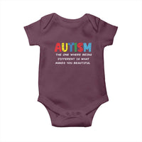 Autism Awareness Baby Onesie Different Makes You Beautiful ASD Month Support