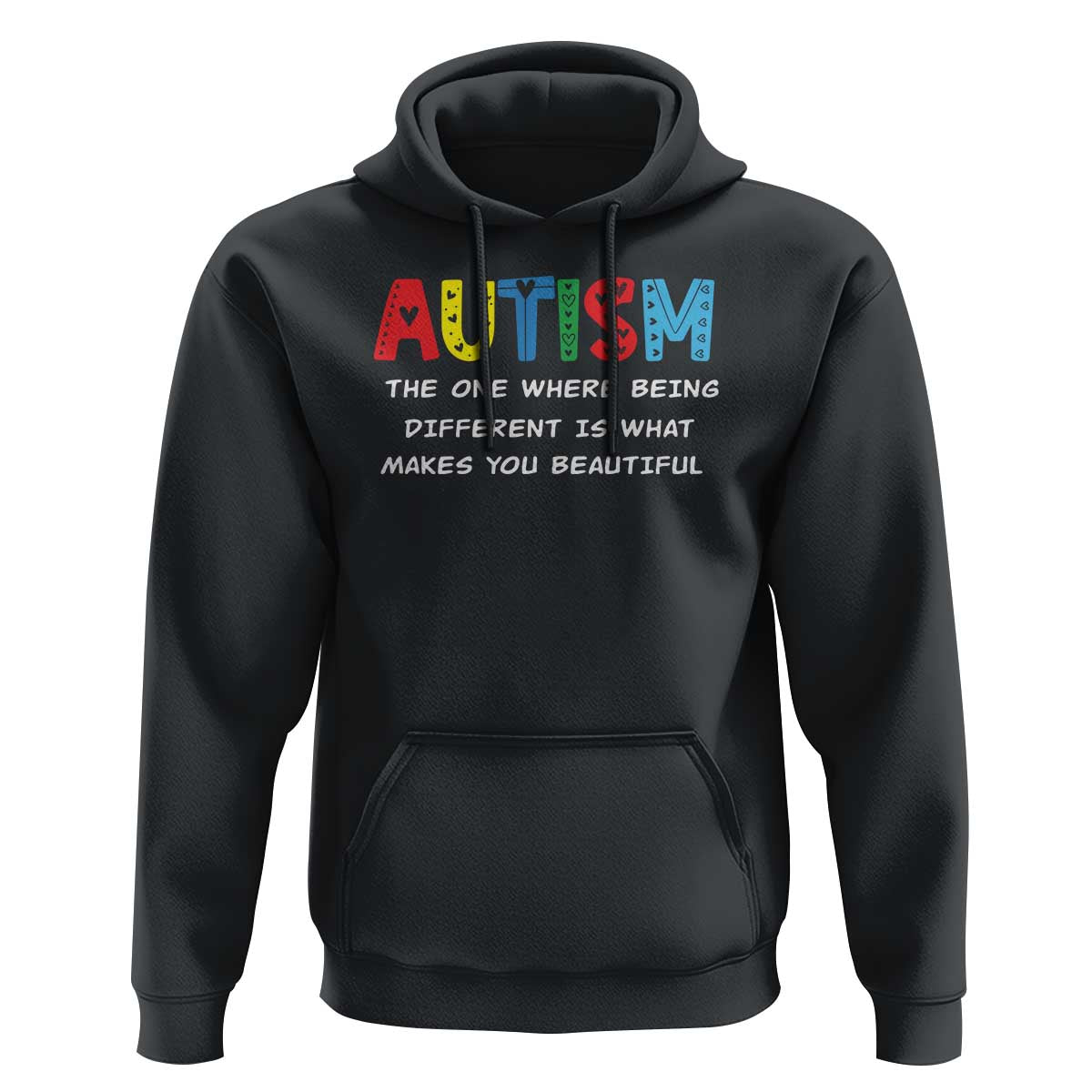 Autism Awareness Hoodie Different Makes You Beautiful ASD Month Support