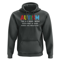 Autism Awareness Hoodie Different Makes You Beautiful ASD Month Support