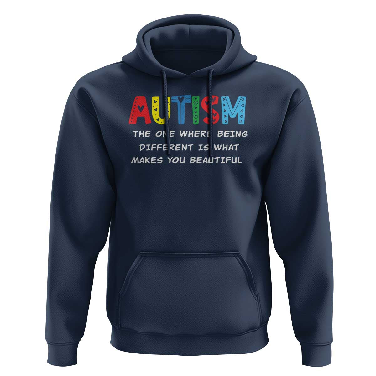 Autism Awareness Hoodie Different Makes You Beautiful ASD Month Support