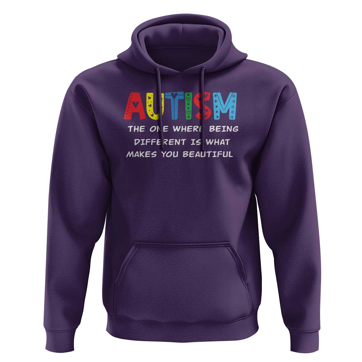 Autism Awareness Hoodie Different Makes You Beautiful ASD Month Support