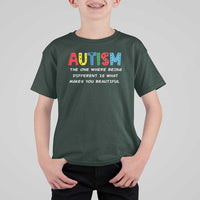 Autism Awareness T Shirt For Kid Different Makes You Beautiful ASD Month Support