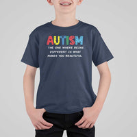 Autism Awareness T Shirt For Kid Different Makes You Beautiful ASD Month Support