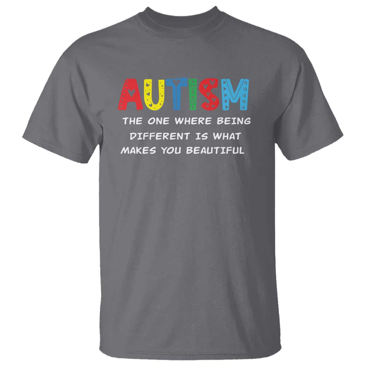 Autism Awareness T Shirt Different Makes You Beautiful ASD Month Support