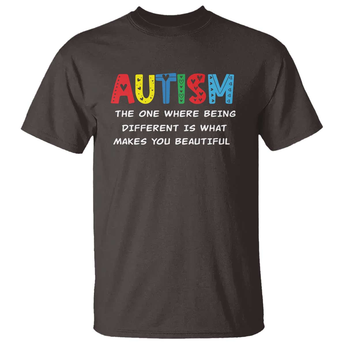 Autism Awareness T Shirt Different Makes You Beautiful ASD Month Support