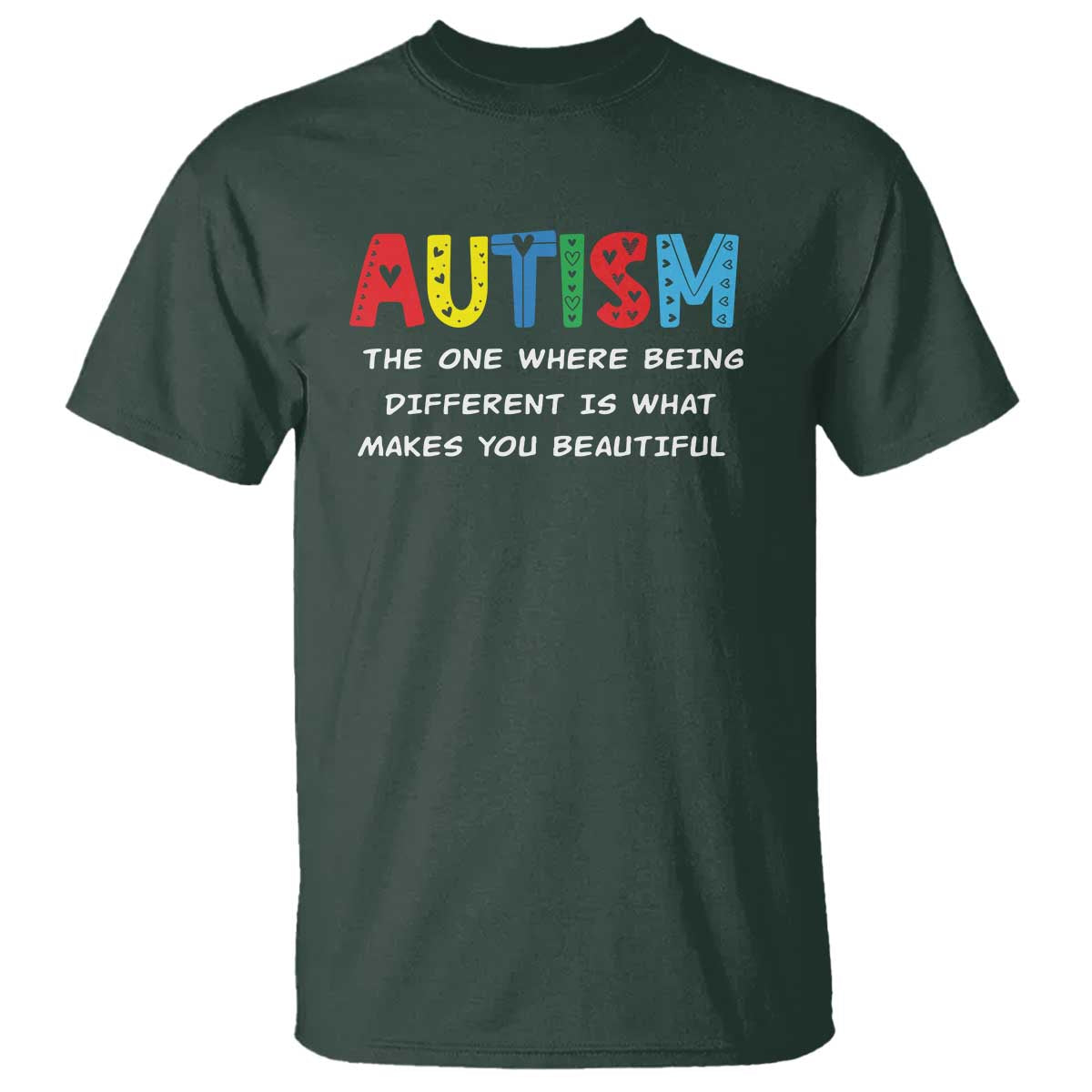 Autism Awareness T Shirt Different Makes You Beautiful ASD Month Support