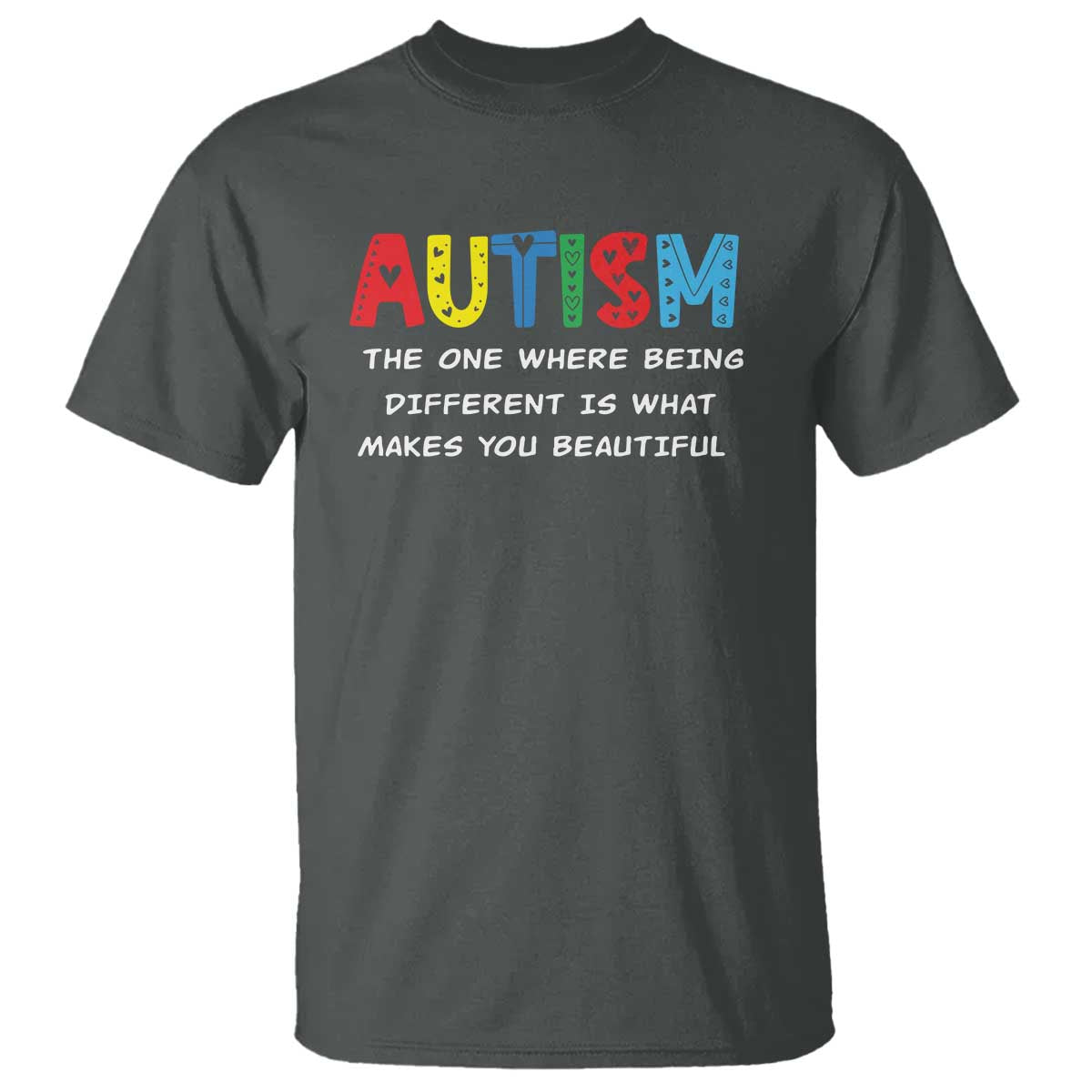 Autism Awareness T Shirt Different Makes You Beautiful ASD Month Support