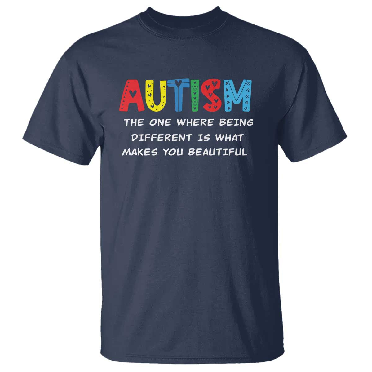 Autism Awareness T Shirt Different Makes You Beautiful ASD Month Support