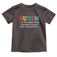 Autism Awareness Toddler T Shirt Different Makes You Beautiful ASD Month Support